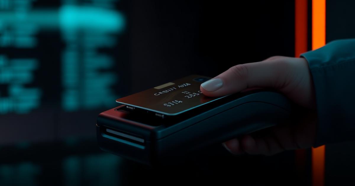 High-risk credit card processing — a card being tapped on a payment terminal